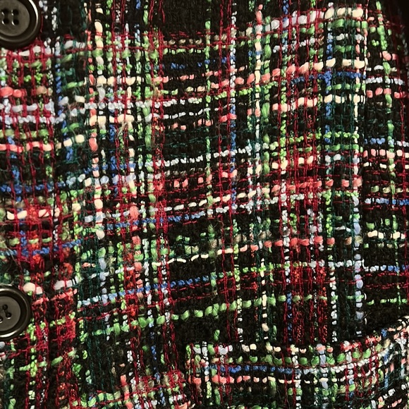 Talbots Colorful Jacket. Stand color. 67% wool. - Picture 3 of 9